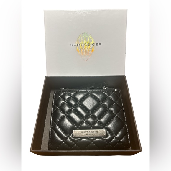 Kurt Geiger Handbags - Full inclusion. Kurt Geiger Black Quilted Wallet